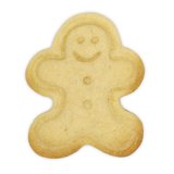 STÄDTER KOEKJES UITSTEKER MET STEMPEL MET UITWERPER - GINGERBREAD MAN ± 4 CM _