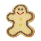 STÄDTER KOEKJES UITSTEKER MET STEMPEL MET UITWERPER - GINGERBREAD MAN ± 4 CM _