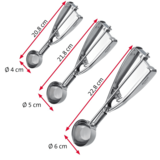 WESTMARK PROFI PROFESSIONELE IJSSCHEP UIT RVS Ø 5 CM_