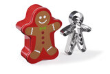 UITDUWVORMPJES INOX GINGERMAN  4ST IN METALEN DOOS_