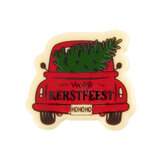 CHOCOLADE AUTO VROLIJK KERSTFEEST – 4.8×4.4CM – 3 STUKS_