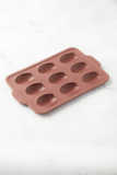 POINT-VIRGULE BAKVORM VOOR 9 MADELEINES UIT PLATINUM SILICONE VINTAGE MAROON 37X23X2CM_