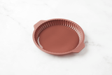 POINT-VIRGULE QUICHEVORM UIT PLATINUM SILICONE VINTAGE MAROON Ø 24CM_
