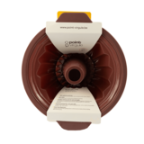 POINT-VIRGULE TULBANDVORM UIT PLATINUM SILICONE VINTAGE MAROON Ø 24CM_
