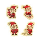 KERSTMAN 4,5 CM CHOCOLADE - 5 STUKS_