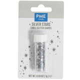 EETBARE GLITTERSTERREN ZILVER 1G_