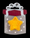 STÄDTER KOEKJES UITSTEKER MET STEMPEL MET UITWERPER - STER - BEST WISHES ± 4 CM_