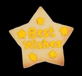 STÄDTER KOEKJES UITSTEKER MET STEMPEL MET UITWERPER - STER - BEST WISHES ± 4 CM_