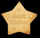 STÄDTER KOEKJES UITSTEKER MET STEMPEL MET UITWERPER - STER - BEST WISHES ± 4 CM_