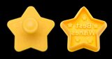 STÄDTER KOEKJES UITSTEKER MET STEMPEL MET UITWERPER - STER - BEST WISHES ± 4 CM_