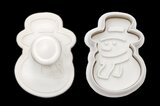 STÄDTER KOEKJES UITSTEKER MET STEMPEL MET UITWERPER – SNEEUWMAN ± 4 CM_