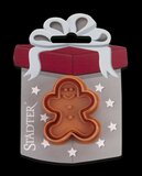 STÄDTER KOEKJES UITSTEKER MET STEMPEL MET UITWERPER - GINGERBREAD MAN ± 4 CM _