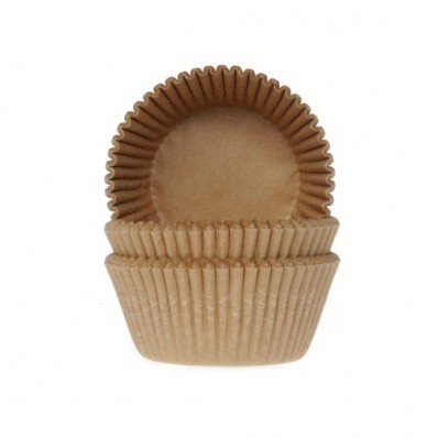 CUPCAKE CUPS KRAFT 50X33MM. 50ST