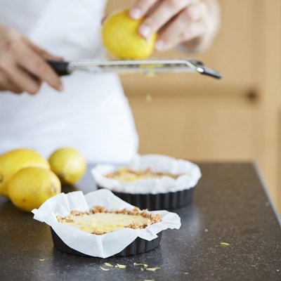 POINT-VIRGULE SET VAN 4 MINI TAART/QUICHEVORMEN MET ANTI-AANBAKLAAG EN LOSSE BODEM Ø 10CM