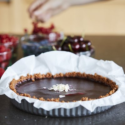 POINT-VIRGULE GERIBDE TAART/QUICHEVORM MET ANTI-AANBAKLAAG EN LOSSE BODEM Ø 20CM