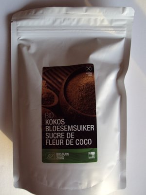 BIO KOKOSBLOESEMSUIKER 250 GR + RAW