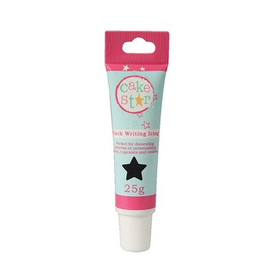 CAKE STAR WRITING ICING - ZWART - 25G