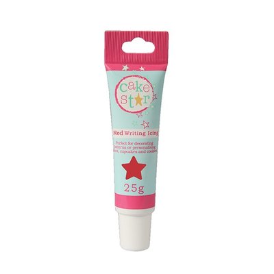 CAKE STAR WRITING ICING - RED - 25G