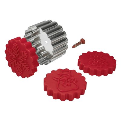 KOEKJES UITSTEKER MET 3 WISSELENDE WINTER & KERST MOTIEVEN