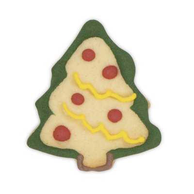 STÄDTER KOEKJES UITSTEKER MET STEMPEL EN UITWERPER – KERSTBOOM ± 4 CM