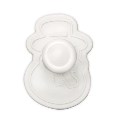 STÄDTER KOEKJES UITSTEKER MET STEMPEL MET UITWERPER – SNEEUWMAN ± 4 CM