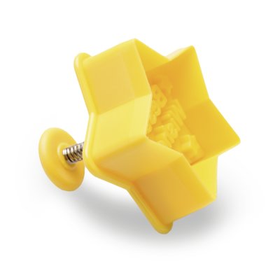 STÄDTER KOEKJES UITSTEKER MET STEMPEL MET UITWERPER - STER - BEST WISHES ± 4 CM