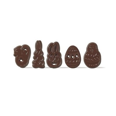 CHOCOLADEDECORATIE PASEN ASSORTIMENT 20 STUKS