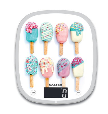 SALTER DIGITALE KEUKENWEEGSCHAAL GLASS ICE CREAM