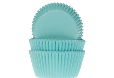 CUPCAKE CUPS TURQUOISE 50X33MM. 50 ST.