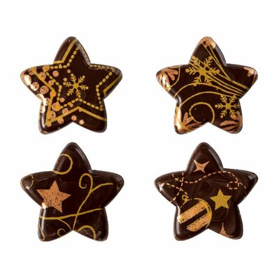 STER GOUD EN BRONS 3 CM - 12 STUKS
