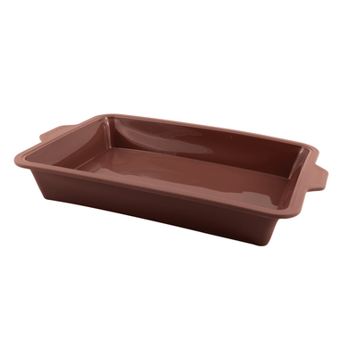 POINT-VIRGULE TAARTVORM UIT PLATINUM SILICONE VINTAGE MAROON 34X24X6CM