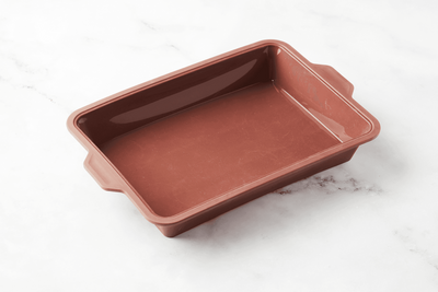 POINT-VIRGULE TAARTVORM UIT PLATINUM SILICONE VINTAGE MAROON 34X24X6CM