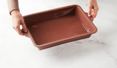 POINT-VIRGULE TAARTVORM UIT PLATINUM SILICONE VINTAGE MAROON 34X24X6CM