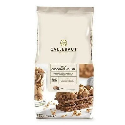 CALLEBAUT CHOCOLADE MOUSSE POEDER, MELK 800 GRAM