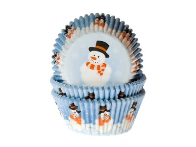 CUPCAKE CUPS SNEEUWPOPPEN 50X33 MM 50 STUKS