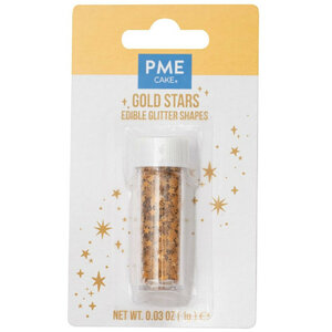 EETBARE GLITTERSTERREN GOUD 1G