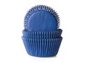 CUPCAKE CUPS DONKER BLAUW 50X33MM. 50ST.